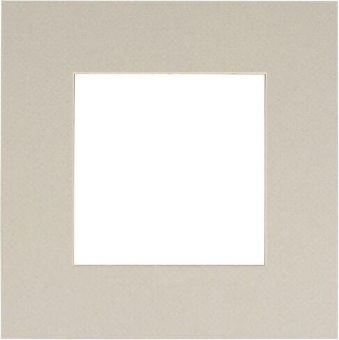 ملصق Palooza مقاس 24 × 24 مشطوف مقطوع للصور مقاس 8 × 8 - فتحة لوحة بساط صور على شكل مربع أبيض مسبق القطع - غير لامع خالٍ من الأحماض لحماية صورك - قطع مشطوف للصور العائلية، حزمة من لوحة واحدة in Kuwait