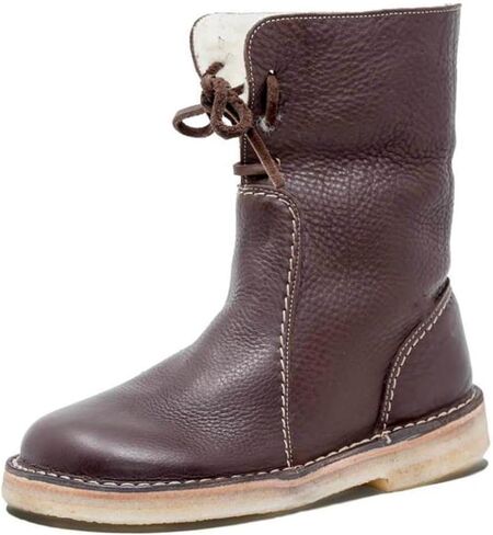 Women's Mid Calf Ankle Bootie Winter Round Toe Lace up Platform Sneaker Slip On Waterproof Warm Snow boots for Sports, Daily, Traveling, Climbing in Saudi Arabia