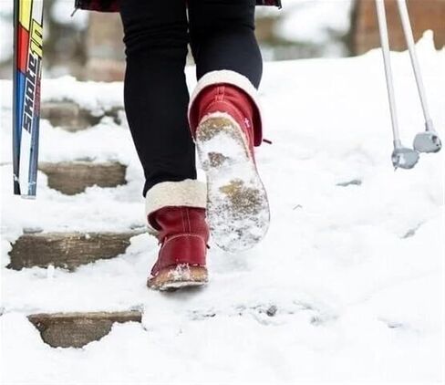 Women's Mid Calf Ankle Bootie Winter Round Toe Lace up Platform Sneaker Slip On Waterproof Warm Snow boots for Sports, Daily, Traveling, Climbing in Saudi Arabia