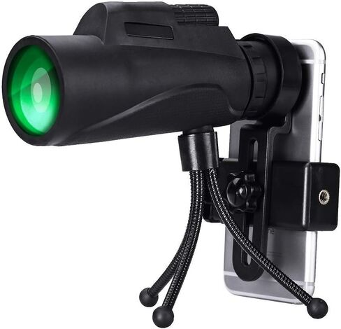 HD Digital Telescope Monocular Telescope Adults Telescope 12X50 HD Baka-4 Prism Green Film Portable Telescope Outdoor Bird Watching Black for Adult Bird Watching Outdoor Travel in Saudi Arabia