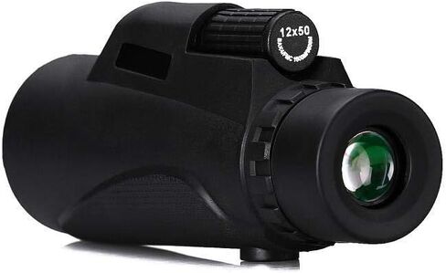 HD Digital Telescope Monocular Telescope Adults Telescope 12X50 HD Baka-4 Prism Green Film Portable Telescope Outdoor Bird Watching Black for Adult Bird Watching Outdoor Travel in Saudi Arabia