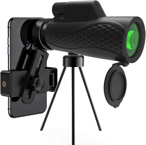 12 x 42 Monocular Telescope, Waterproof, Anti-Fog Monocular Scope, Adjustable Smartphone Adapter Tripod Smartphone Holder for Adult Bird Watching Outdoor Travel Sightseeing in Saudi Arabia