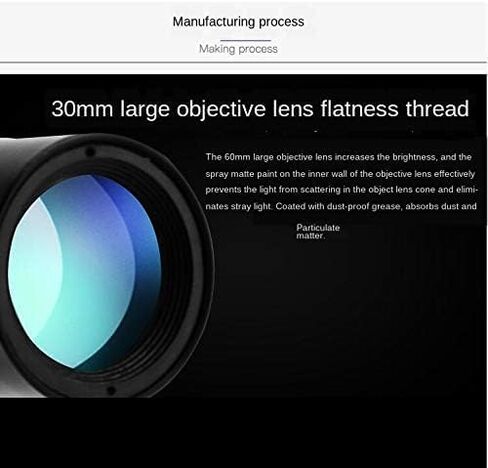 Monocular Telescope with Telescopic Tripod, 10-30 Zoom Mobile Phone Camera Mini Telescope, 40mm Magnifying Glass Caliber Zoom Telescope for Adult Bird Watching Outdoor Travel Sightseeing in Saudi Arabia