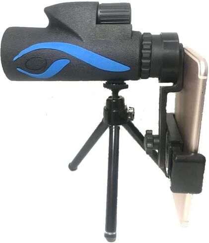 Monocular Telescope, 10x50 Monocular Telescope, High Power Monocular Compact BAK4 Prism Lens Monocular with Smartphone Adapter and Tripod for Adult Bird Watching Outdoor Travel, in Saudi Arabia