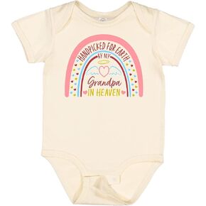 inktastic Handpicked for Earth By My Grandpa in Heaven- Rainbow Baby Bodysuit in Kuwait