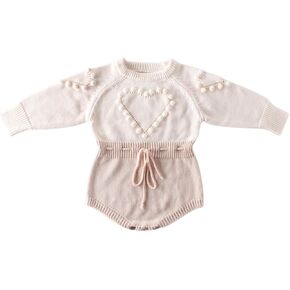 Knitted Long Sleeve Sweater Set for Baby Girls in Saudi Arabia