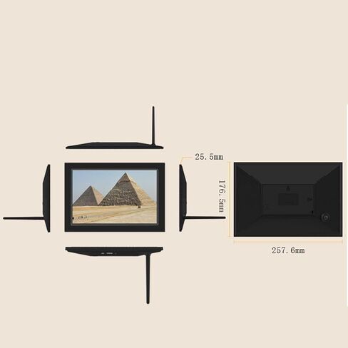 10-Inch Digital Photo Frame, HD IPS Screen, Smart Cloud Frame, Share Photos, Videos & Music via App, Daily Alarm Clock & Auto Shutdown in Saudi Arabia
