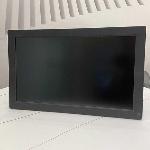 إطار صور رقمي مقاس 15.6 بوصة، شاشة عالية الدقة 1920x1080، مشغل موسيقى وفيديو، تقويم/منبه، مثالي للصور ومقاطع الفيديو، تخزين بطاقة SD، أسود in Saudi Arabia