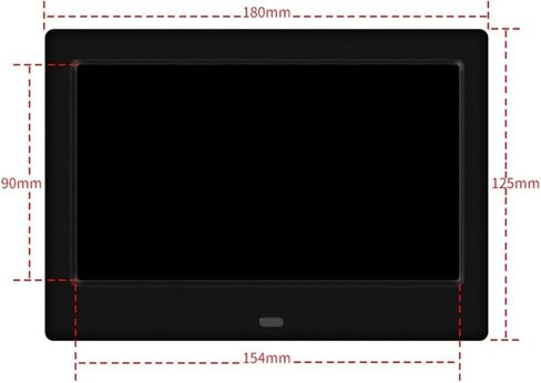 7 Inch LED Digital Photo Frame, MP3/MP4 Movie Player, 720P Video Playback, USB & Remote Control, White in Saudi Arabia