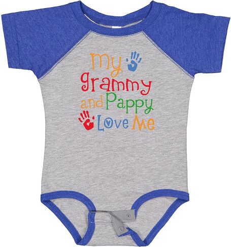 inktastic Grammy and Pappy Love Me Baby Bodysuit in Saudi Arabia