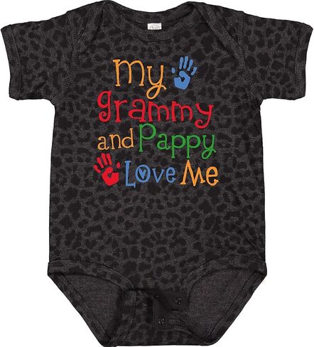 inktastic Grammy and Pappy Love Me Baby Bodysuit in Saudi Arabia