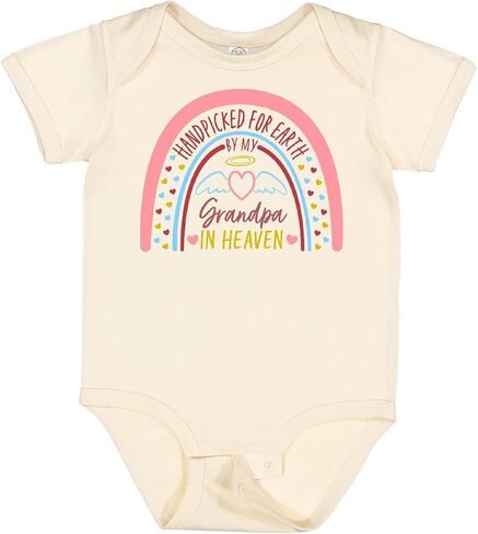 inktastic Handpicked for Earth By My Grandpa in Heaven- Rainbow Baby Bodysuit in Kuwait