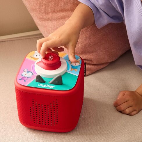 مجموعة مشغل الصوت Toniebox 2 للأطفال بعمر 3 سنوات فما فوق مع Lalalinos Akio وCosmo وScout Figurines وTonieplay Game & Controller - أزرق سماوي in Saudi Arabia