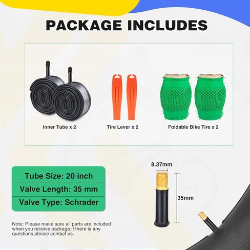 ZUKKA 20 x 2.4 Bike Tire 2 Pack 20 inch x 2.4 BMX Bike Tire Folding Replacement Tire for MTB Mountain Bike, BMX Bicycle Commuter Bike in Saudi Arabia