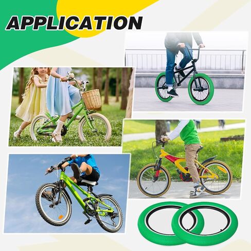 ZUKKA 20 x 2.4 Bike Tire 2 Pack 20 inch x 2.4 BMX Bike Tire Folding Replacement Tire for MTB Mountain Bike, BMX Bicycle Commuter Bike in Saudi Arabia