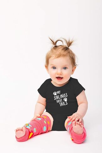 My Siblings Have Tails - بدلة أطفال مرحة من أساسيات الأطفال - ملابس للأولاد حديثي الولادة وملابس للفتيات حديثي الولادة in Saudi Arabia