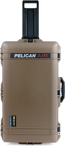 حافظة Pelican Air 1615 من ColorCase - الأوساخ الصحراوية الداكنة - حافظة كبيرة الحجم مضادة للماء طقم مقسم TrekPak ومنظم غطاء حقيبة الكمبيوتر - مقابض ومزالج OD خضراء in Kuwait