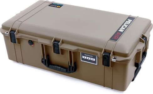 حافظة Pelican Air 1615 من ColorCase - الأوساخ الصحراوية الداكنة - حافظة كبيرة الحجم مضادة للماء طقم مقسم TrekPak ومنظم غطاء حقيبة الكمبيوتر - مقابض ومزالج OD خضراء in Kuwait