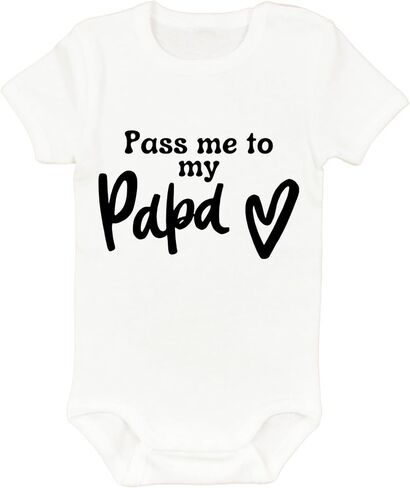 Generic Pass me to My Gigi - Papa, Baby Bodysuit,White in Kuwait