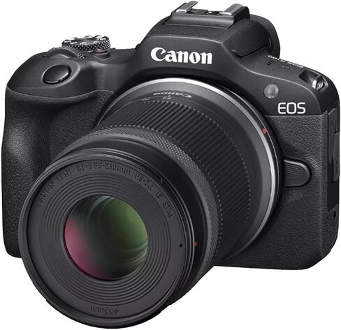 Canon EOS R100 Mirrorless Camera Body w/ 2 Lens Kit RF-S 18-45mm is STM + RF-S 55-210mm is STM 6052C022 (Renewed) Bundle w/Deco Gear Photography Bag + 2X Battery + 2X 64GB Memory Cards + Accessories in Saudi Arabia
