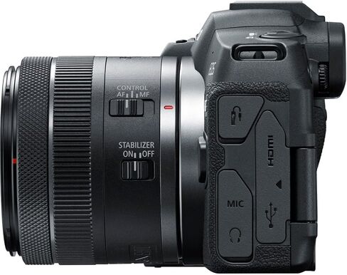 كاميرا Canon EOS R8 كاملة الإطار بدون مرآة + RF 24-50 مم F4.5-6.3 هي حزمة عدسة STM 5803C012 مع بطاقة ذاكرة Lexar Premium 64 جيجابايت SDXC وحقيبة كاميرا Deco Essentials ومجموعة Corel Photo Video in Saudi Arabia