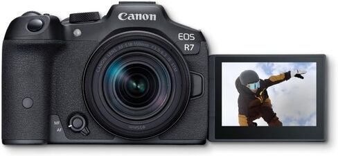 كاميرا Canon EOS R7 بدون مرآة APS-C مع RF-S 18-150MM F3.5-6.3 هي حزمة STM Lens 5137C009 مع بطاقة ذاكرة Lexar Premium 64GB SDXC وحقيبة كاميرا Deco Essentials ومجموعة Corel Photo Video in Kuwait