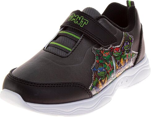 Disney Boy Girl Lilo & Stitch Ninja Turtle Spiderman Sonic The Hedgehog Shoes Laceless Slip on Strap Tennis Runner Athletic Sneakers for Kids Sizes: 10 Toddlers 11-13 Little Kid 1-4 Big Kid in Saudi Arabia