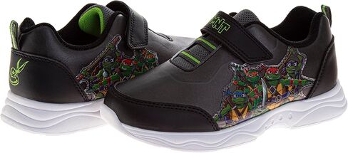 Disney Boy Girl Lilo & Stitch Ninja Turtle Spiderman Sonic The Hedgehog Shoes Laceless Slip on Strap Tennis Runner Athletic Sneakers for Kids Sizes: 10 Toddlers 11-13 Little Kid 1-4 Big Kid in Saudi Arabia