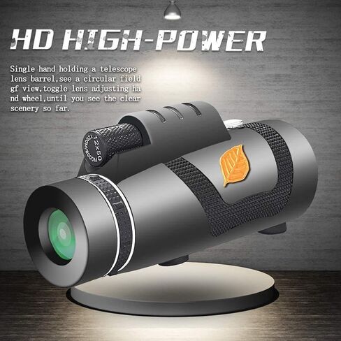 Monocular 40X60 Zoom Monocular, Clear and Weak Pocket Telescope with Bracket for Camping,Monocular Telescope - in Saudi Arabia