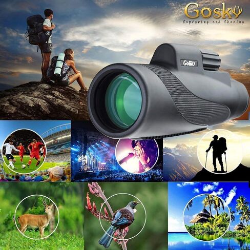 Telescope Updated Monocular Telescope - - 80 x 200 High Power HD Monocular with Smartphone Holder and Tripod Waterproof Monocular with for Bird Watching, Camping, Hiking in Saudi Arabia