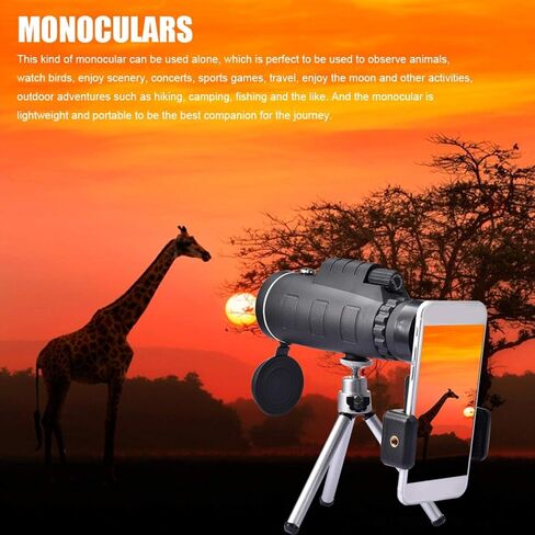 Monocular Telescope, 10x42 Monocular Telescope for Adults, HD High Power Bak4 Prism Monocular Waterproof Monocular Scope for Birdwatching Hunting Hiking Camping - in Saudi Arabia