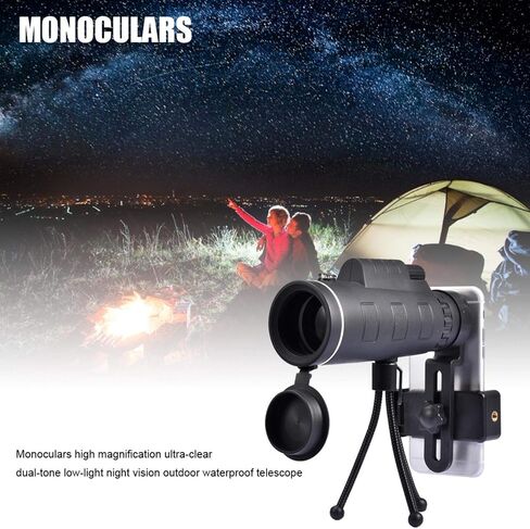 Monocular Telescope, 10x42 Monocular Telescope for Adults, HD High Power Bak4 Prism Monocular Waterproof Monocular Scope for Birdwatching Hunting Hiking Camping - in Saudi Arabia