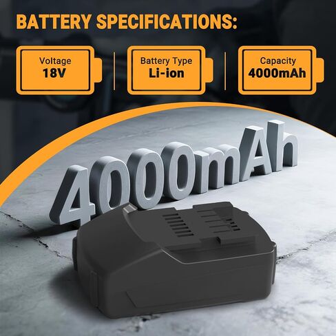Shentec 4000mAh 18V 4.0Ah Battery Compatible with Metabo ASE 18 LTX BF, 18 LTX 90 BHA, 18 LT BS, 18 LTX Impuls BS Li-ion Slide-Type Power Tools in Saudi Arabia