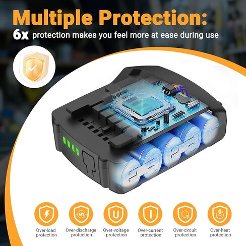 Shentec 4000mAh 18V 4.0Ah Battery Compatible with Metabo ASE 18 LTX BF, 18 LTX 90 BHA, 18 LT BS, 18 LTX Impuls BS Li-ion Slide-Type Power Tools in Saudi Arabia