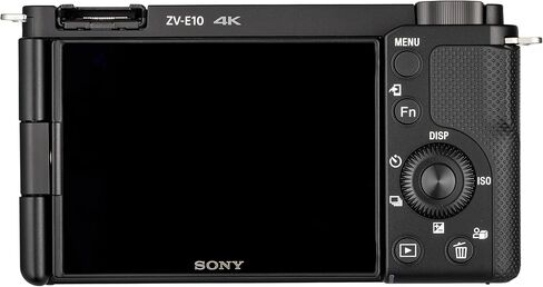 Sony ZV-E10 Mirrorless Camera Kit (Black) with 16-50mm II Power Zoom Lens | 4K Video | Real-Time Autofocus | Creator Camera + 64GB Card + Bag + Card Reader + HDMI Cable + Flex Tripod + More (Renewed) in Saudi Arabia
