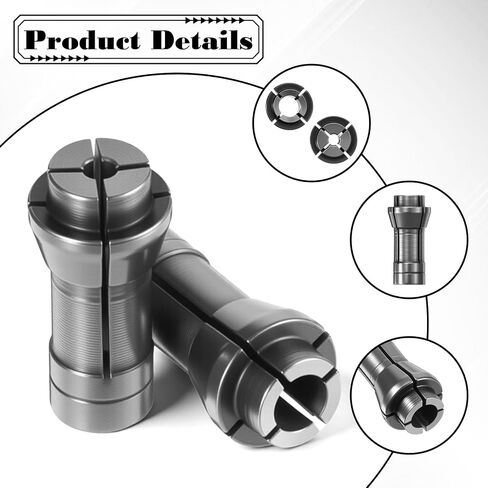 4 Pack Die Grinder Collet 1/4" To 1/8" Grinder Collet Adapter Die Grinders Accessories Attachments 1.06 X 0.53 Inches 2 PCS 3mm, 2 PCS 6mm (Silver) in Saudi Arabia