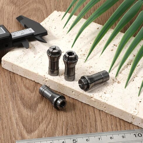 4 Pack Die Grinder Collet 1/4" To 1/8" Grinder Collet Adapter Die Grinders Accessories Attachments 1.06 X 0.53 Inches 2 PCS 3mm, 2 PCS 6mm (Silver) in Saudi Arabia