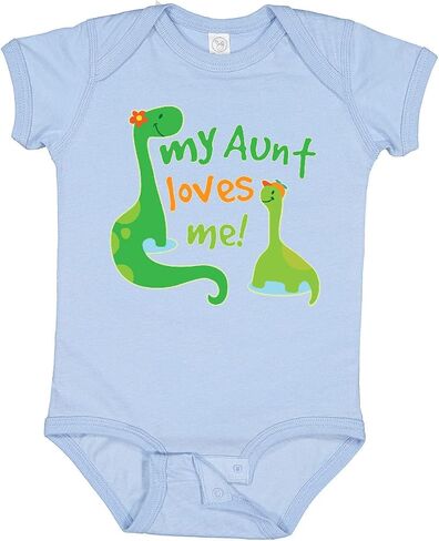 inktastic My Aunt Loves Me Nephew Baby Bodysuit in Saudi Arabia