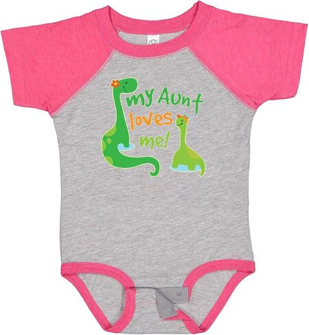 inktastic My Aunt Loves Me Nephew Baby Bodysuit in Saudi Arabia