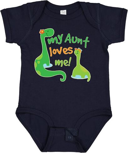 inktastic My Aunt Loves Me Nephew Baby Bodysuit in Saudi Arabia