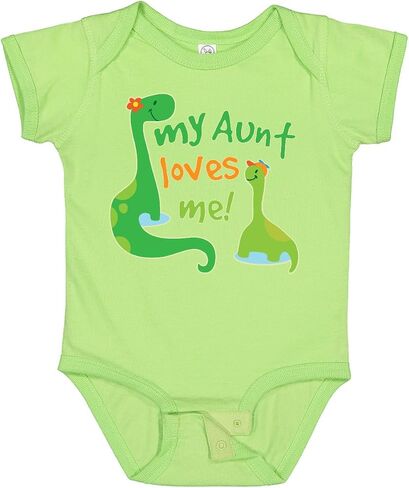 inktastic My Aunt Loves Me Nephew Baby Bodysuit in Saudi Arabia