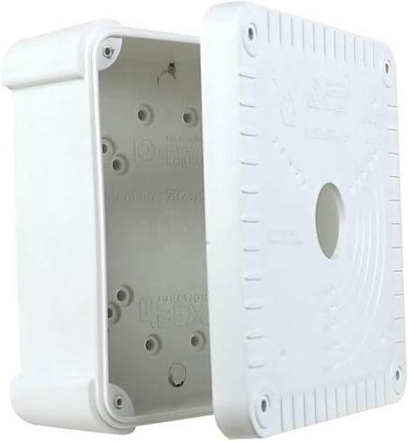 صندوق توصيل كاميرا CCTV العالمي PRO-159، بلاستيك أبيض، تصميم مفصلي (عبوتان) in Kuwait
