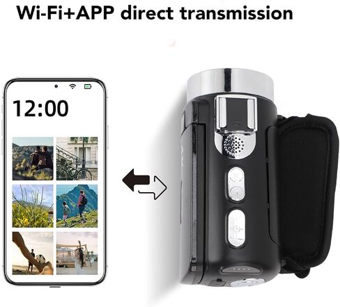 VBESTLIFE Camcorder Video Camera 4K 64MP, Vlogging Video Recorder with 3 Inch Rotation Screen Compact 4K Travel Camcorders in Saudi Arabia