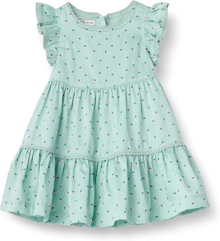 Amazon Essentials x Sofia Grainge Toddlers and Baby Girls' Woven Ruffle Sleeve Dress in Saudi Arabia