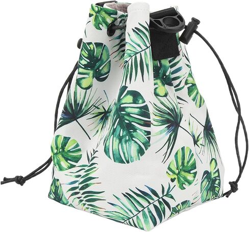 Brrnoo Camera Bag, Camera Bag with Shoudler Strap Portable Large Capacity Small for Instant (Green Leaves) in Saudi Arabia