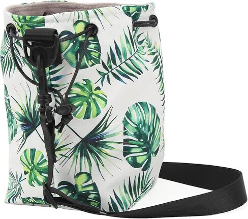 Brrnoo Camera Bag, Camera Bag with Shoudler Strap Portable Large Capacity Small for Instant (Green Leaves) in Saudi Arabia