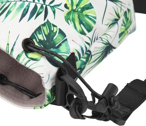 Brrnoo Camera Bag, Camera Bag with Shoudler Strap Portable Large Capacity Small for Instant (Green Leaves) in Saudi Arabia