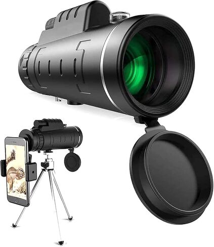 Monocular Telescope, 10-30×50 Zoom HD Prism Monocular Portable Waterproof Anti-Fog Outdoor Sight with Phone Holder Tripod for Camping Travel Bird Watching in Saudi Arabia