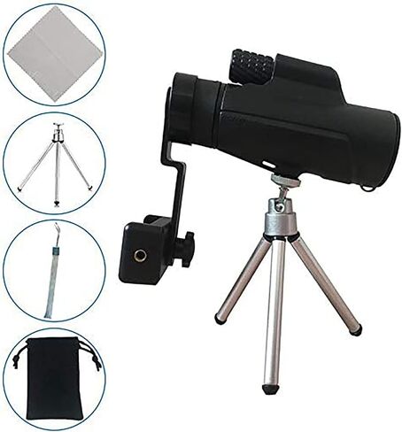 Monocular Telescope, 10×42 High Magnification Waterproof BAK4 Prism FMC Lens Handheld Monoculars with Mobile Phone Holder Tripod Suitable for Outdoor Bird Watching Camping in Saudi Arabia