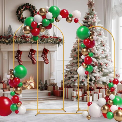 Tamodan 3 Pack Metal Wedding Arch (7.2ft+6.6ft+6ft) - Tool-Free Assembly | Photo Booth Backdrop for Outdoor Weddings, Engagement Shoots, Baby Showers, Balloon Arch (Incl. Ground Stakes) in Kuwait